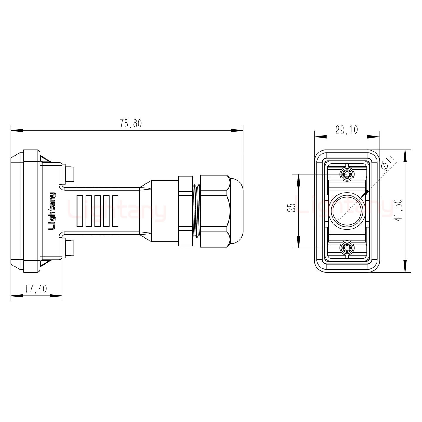 2V2公頭焊線(xiàn)+防水接頭/線(xiàn)徑5~11mm/射頻同軸50歐姆