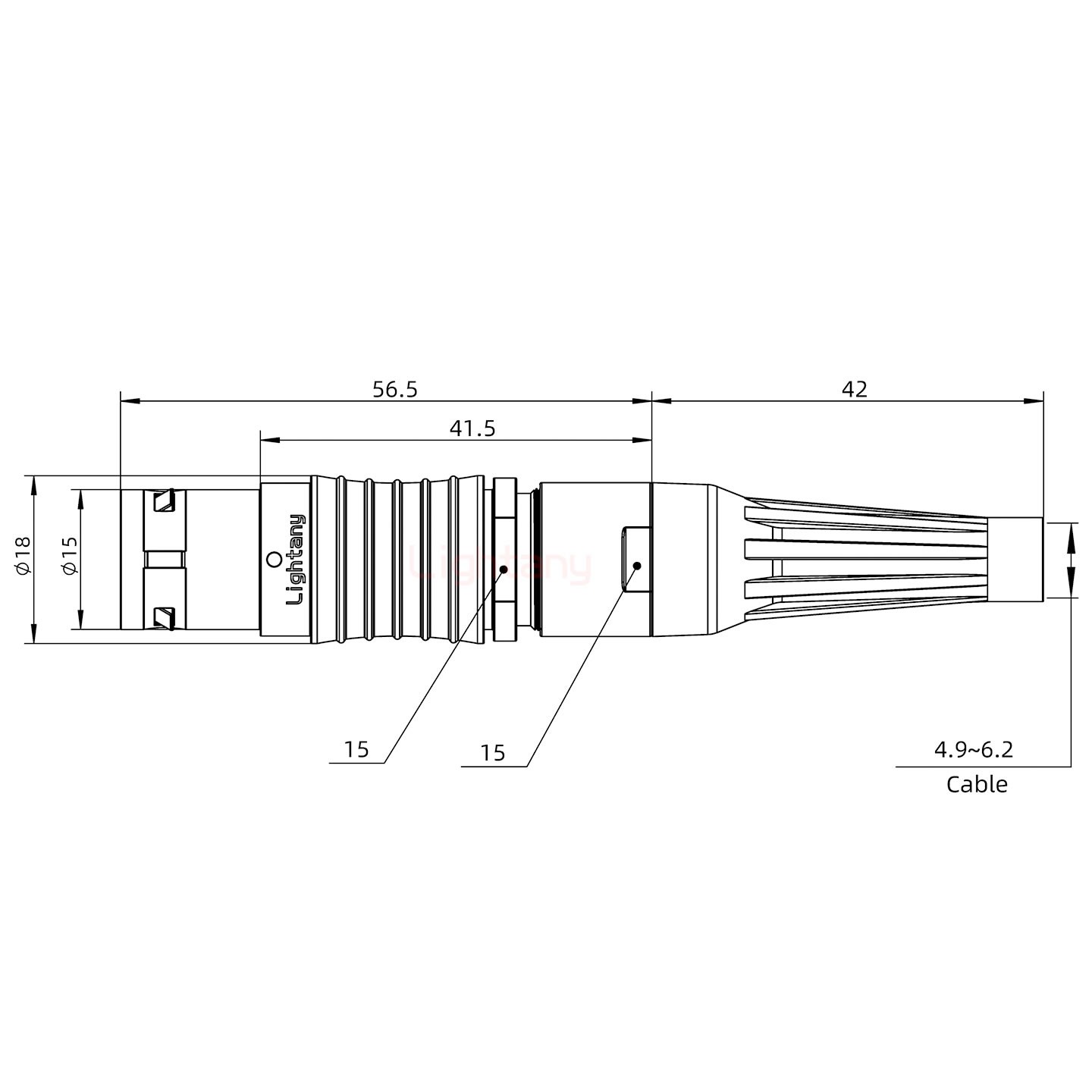 FGG.3B.003.CLAD62Z帶護套直式插頭