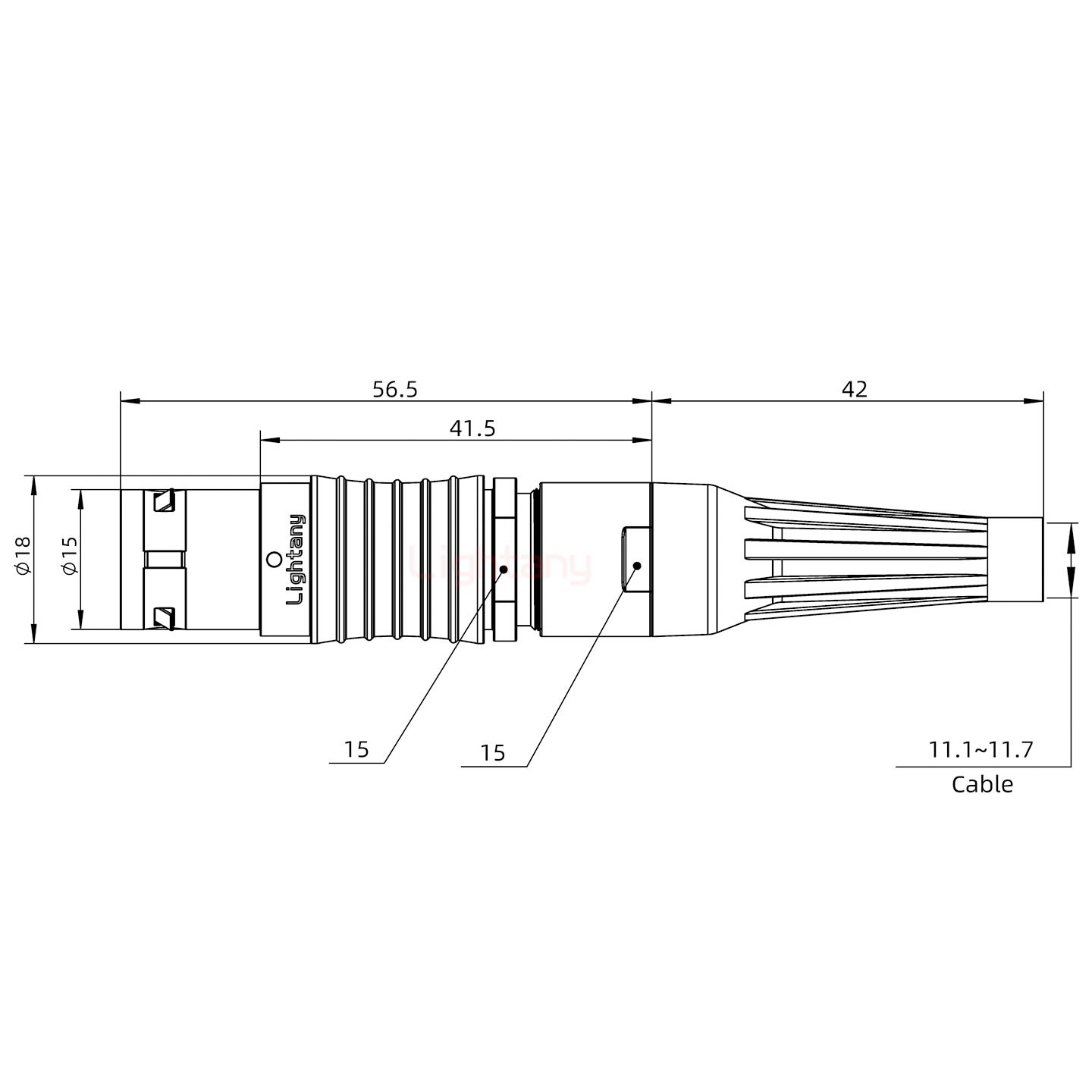 FGG.3B.004.CLAD12Z帶護(hù)套直式插頭