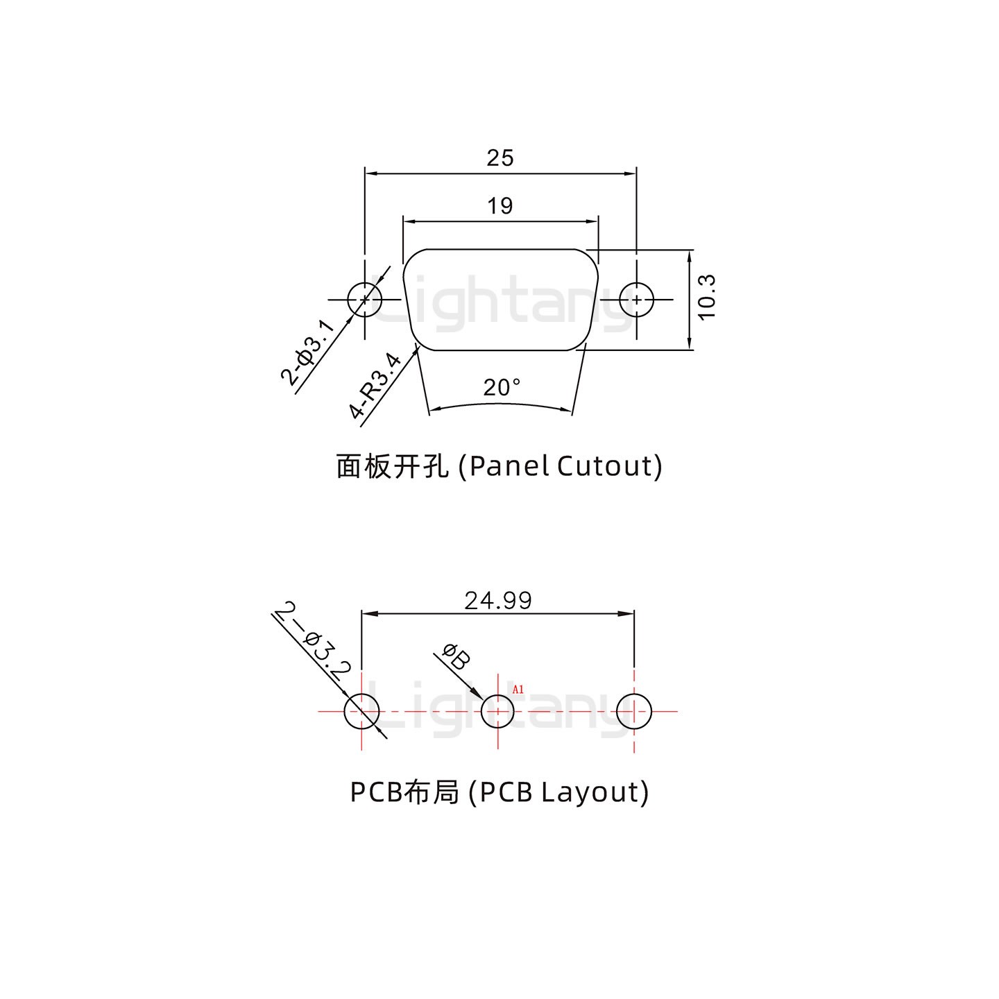 防水1W1公直插板/鉚魚(yú)叉/鎖螺絲/大電流40A