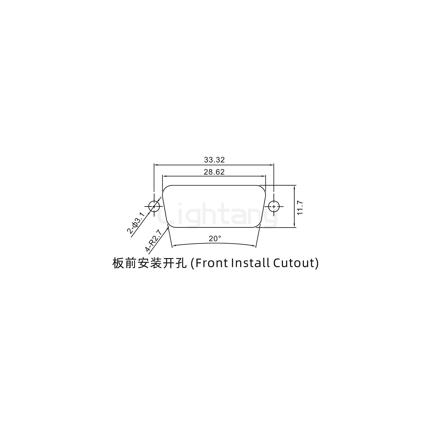 防水3V3公焊線(xiàn)式/鎖螺絲/大電流40A