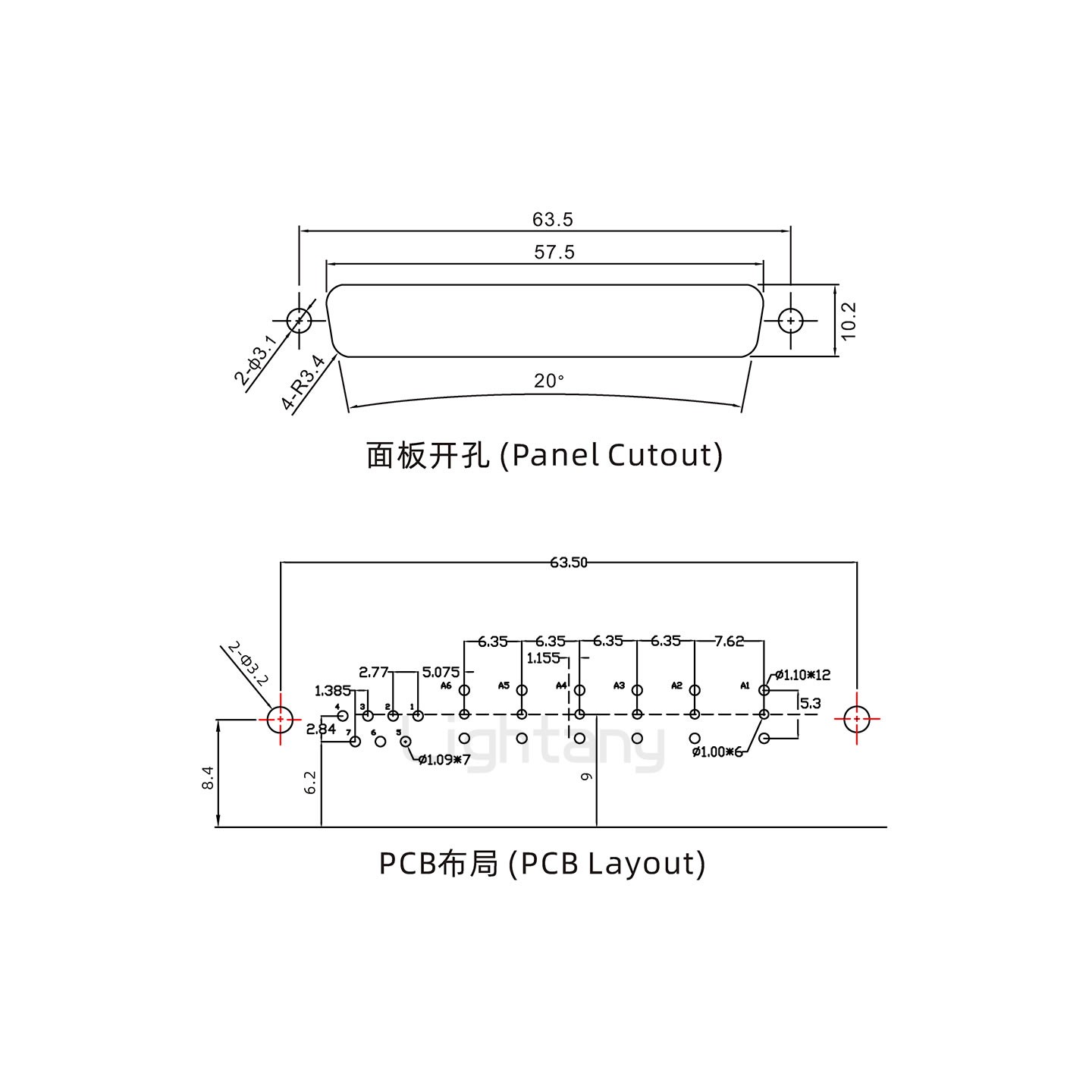 防水13W6B母彎插板/鉚支架/鎖螺絲/射頻同軸50歐姆