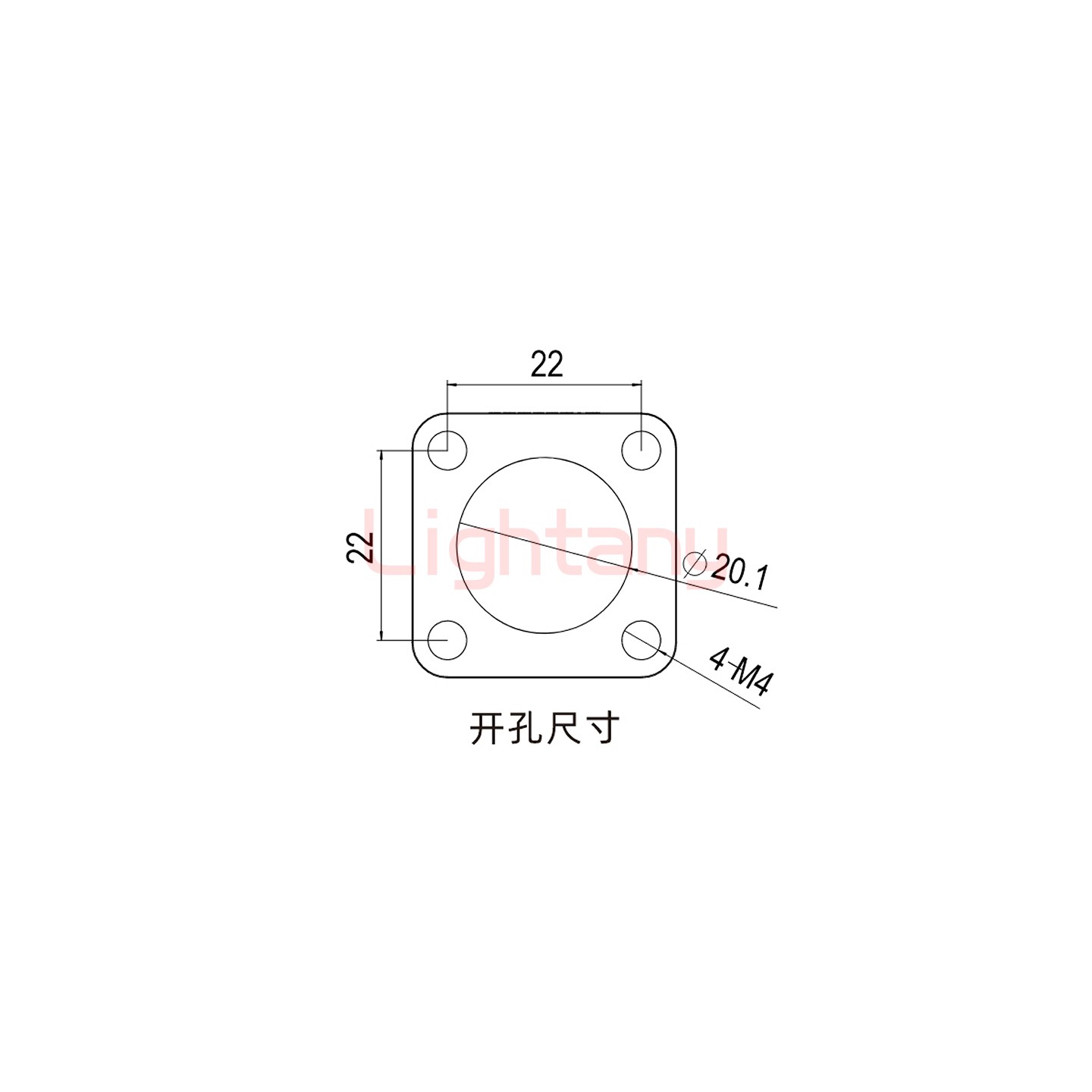 LTC1020SI-M1BL內(nèi)螺紋穿墻插座 100/150/200A 黑色