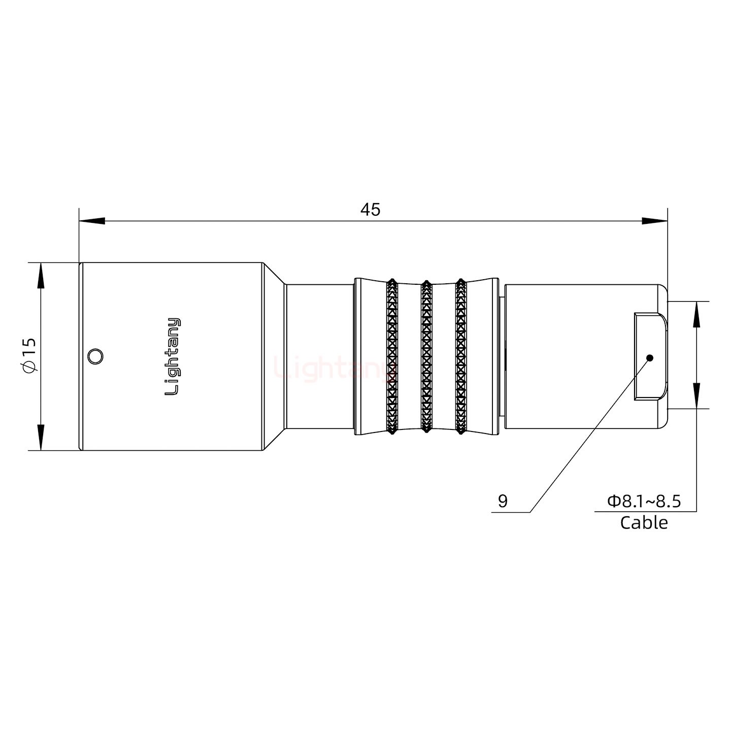 FHG.1K.003.CLAK85推拉自鎖彎式插頭