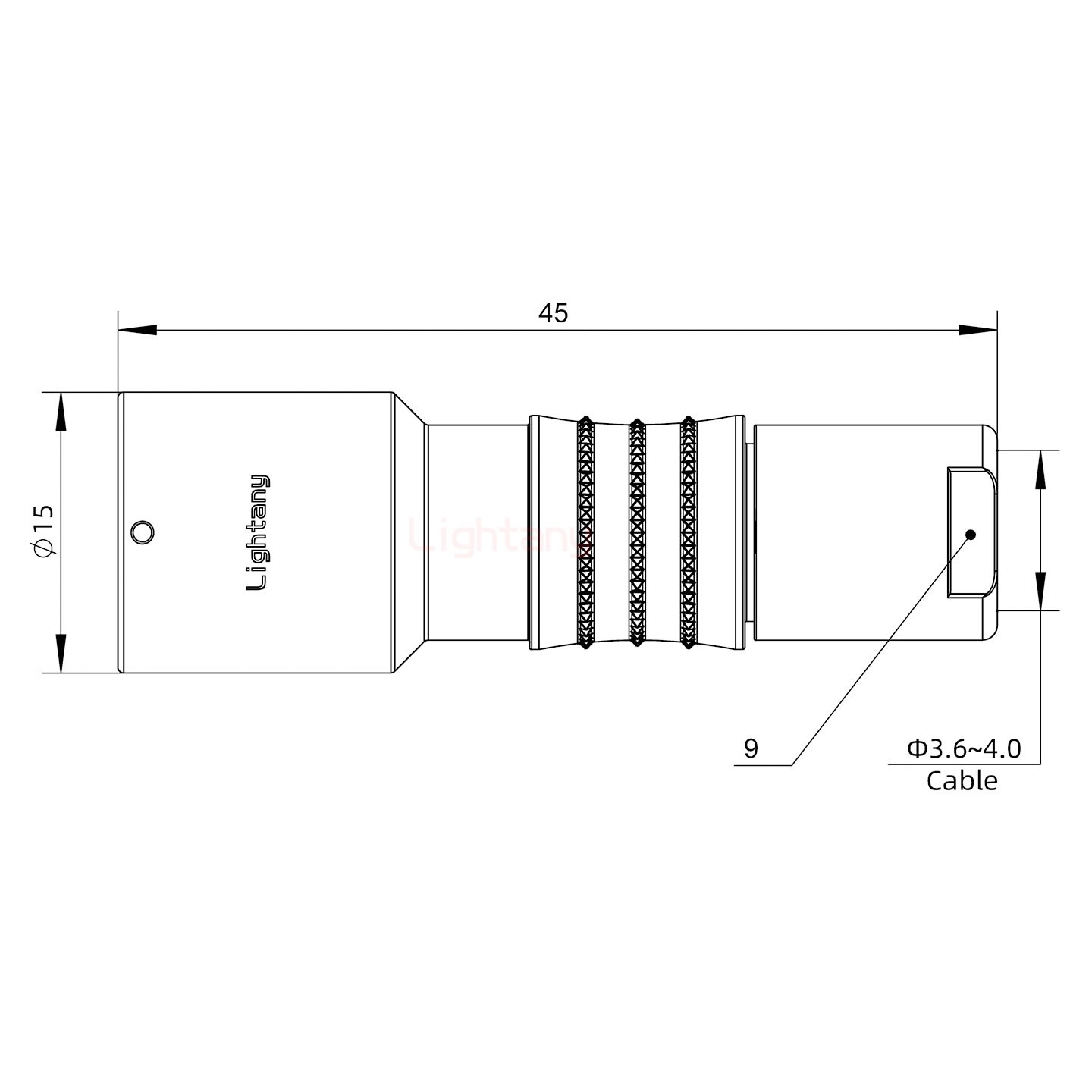 FHG.1K.003.CLAC40推拉自鎖彎式插頭