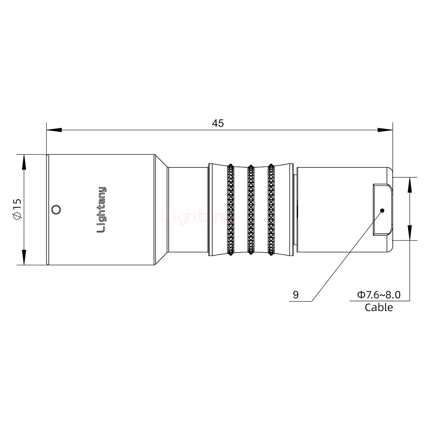 FHG.1K.005.CLAK80推拉自鎖彎式插頭