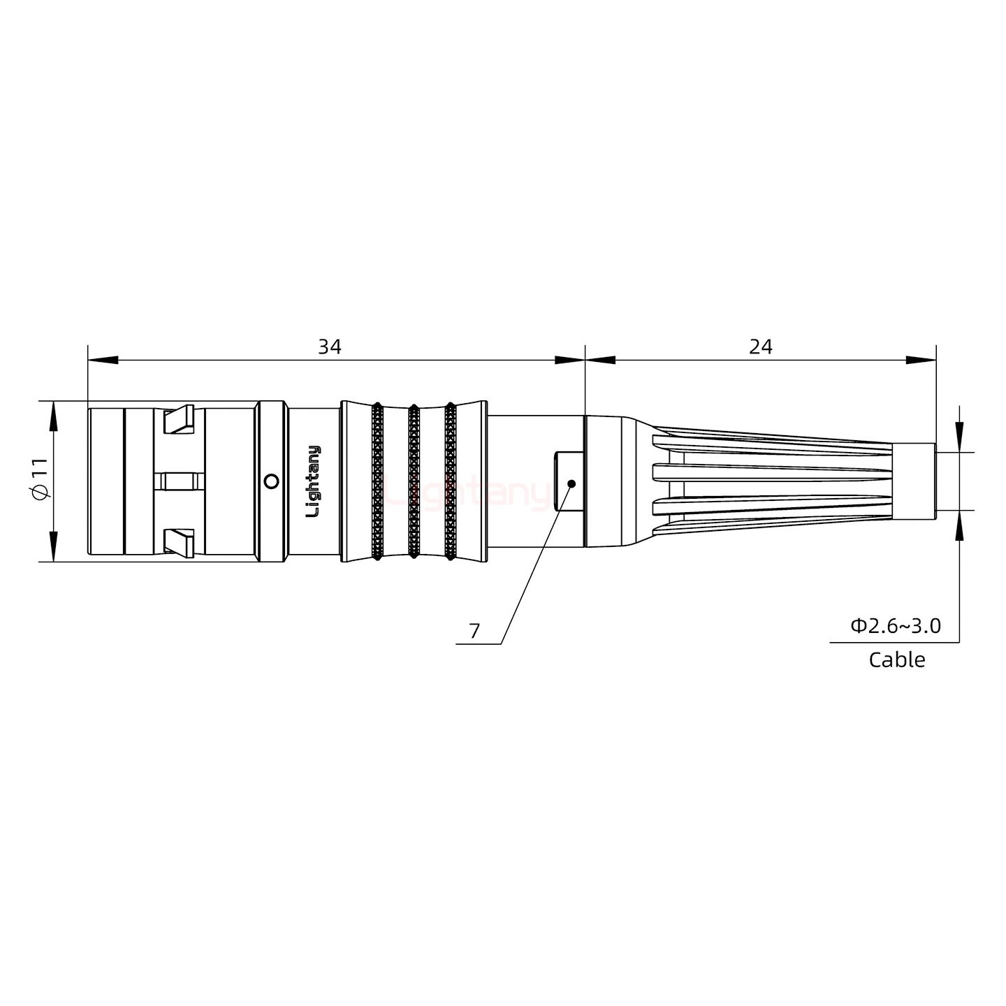 FGG.0K.009.CLAC30Z推拉自鎖帶護(hù)套直式插頭