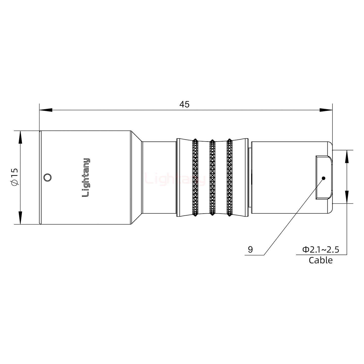 PHG.1K.005.CLAC25推拉自鎖浮動(dòng)插座