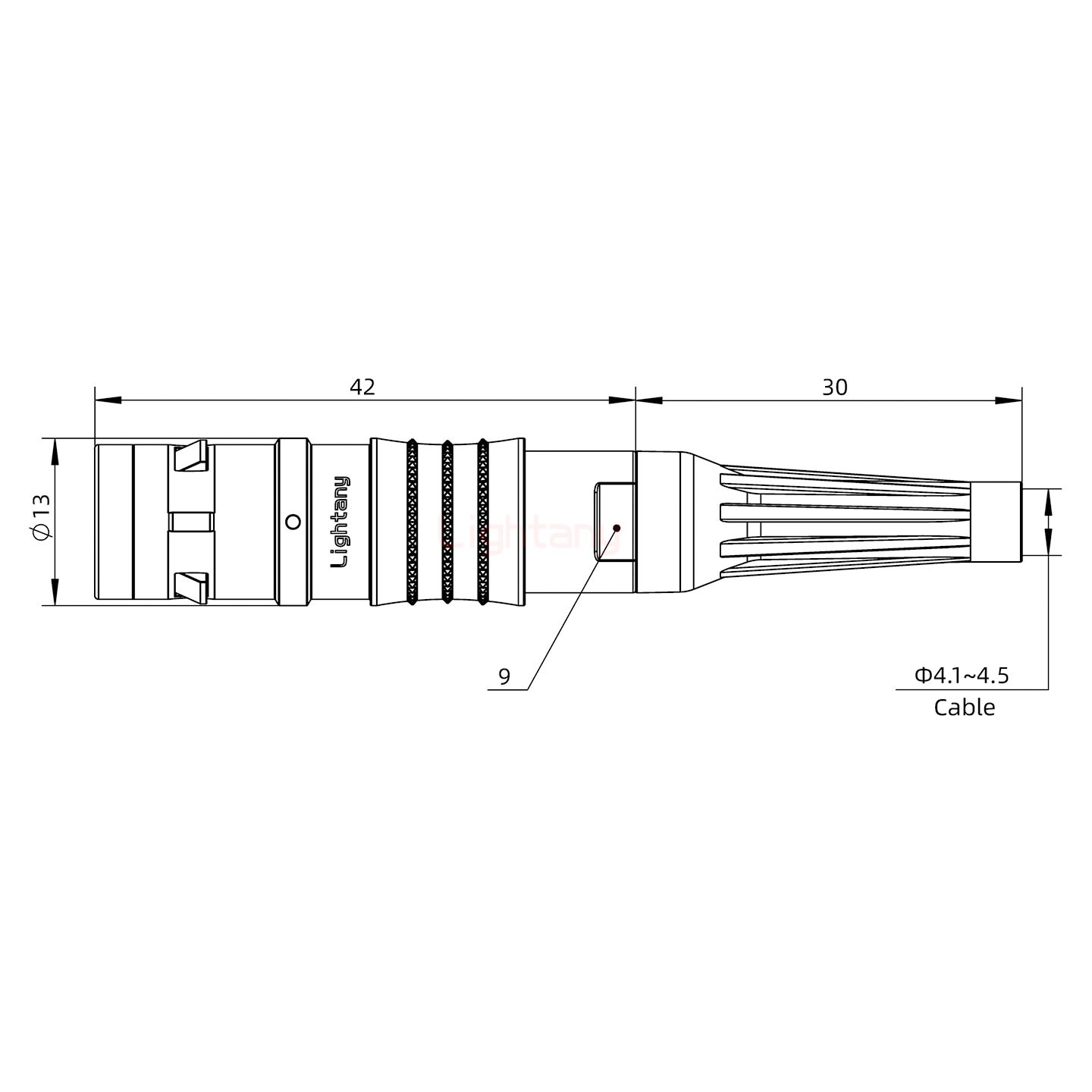 FGG.1K.003.CLAC45Z推拉自鎖帶護套直式插頭