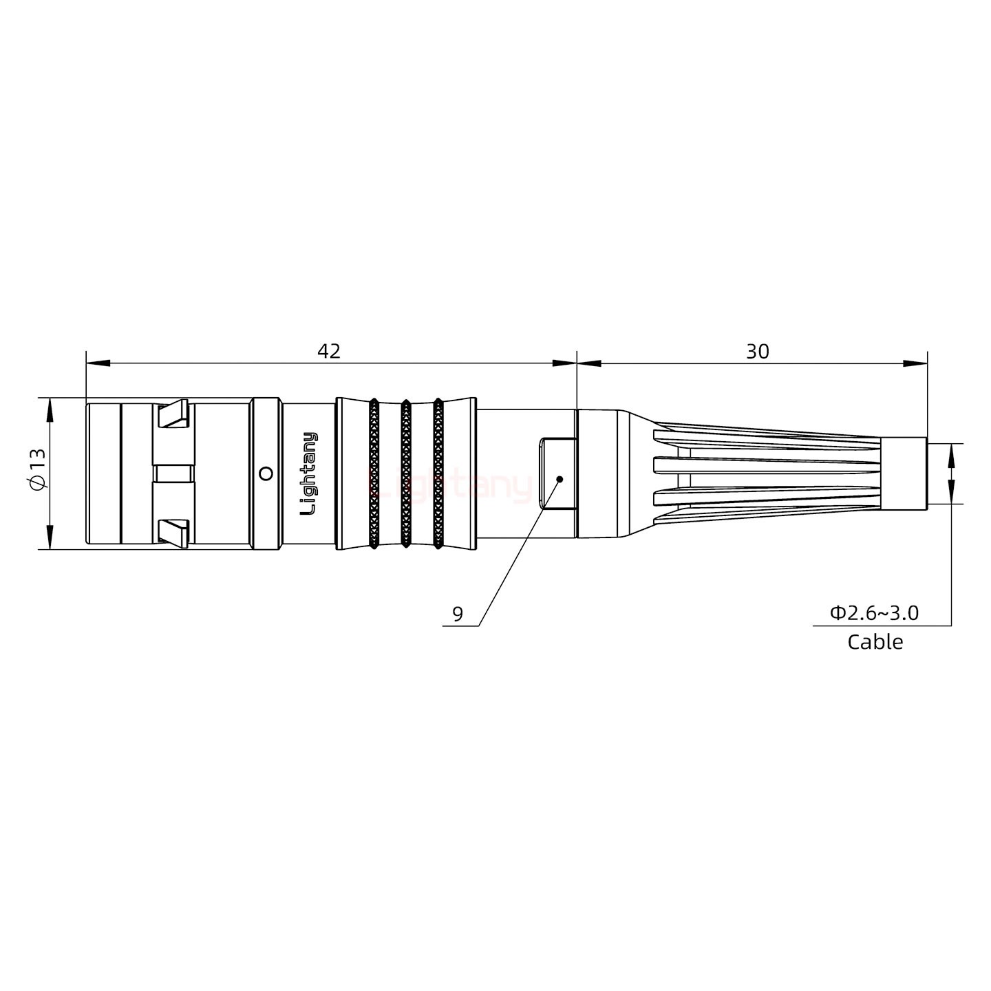 FGG.1K.014.CLAC30Z推拉自鎖帶護套直式插頭