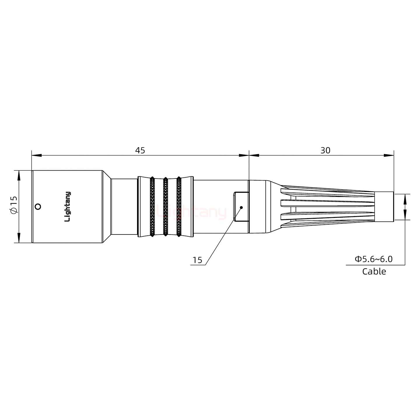 PHG.1K.002.CLAC60Z推拉自鎖帶護(hù)套浮動(dòng)插座